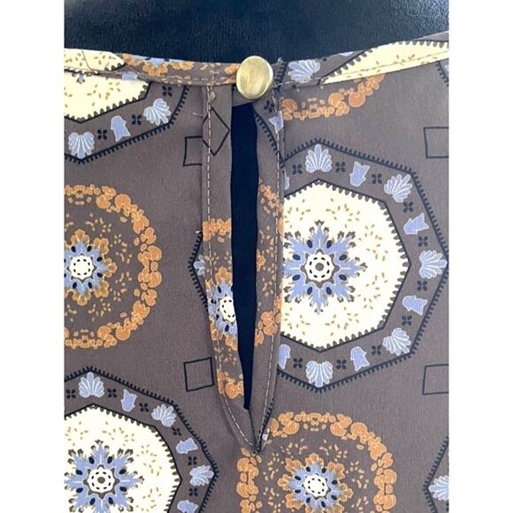 Ces Femme Mini‎ Dress Cold Shoulder Bell Sleeve Womens  L - Picture 5 of 12